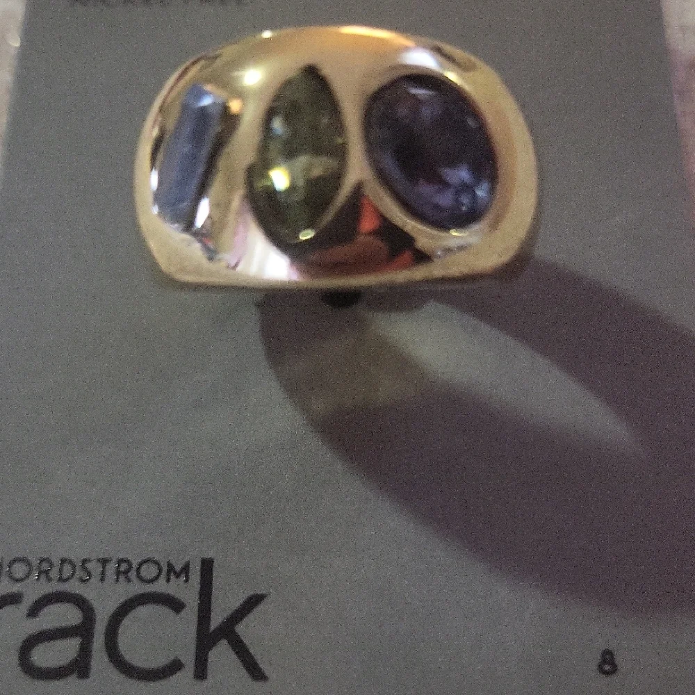 Nordstrom Gold Ring with Multicolored Stones